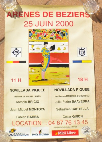 Affiche corrida arenes - affiche,