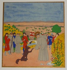 Illustration pieuse de Jeanne