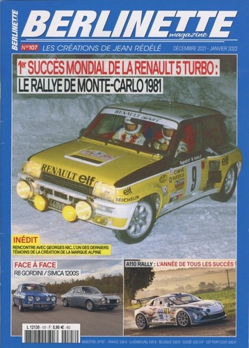 Berlinette mag 107 - mag, n°107
