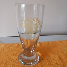 Ancien verre bière dépoli