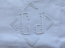 LINGE ANCIEN Haut de drap en