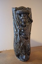 One Black Ceramic Glazed