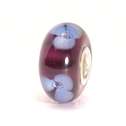 New trollbeads purple flower - new,