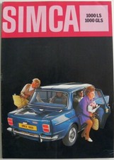Brochure SIMCA 1000 LS / GLS