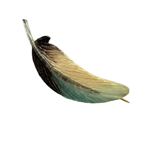 Broche épingle plume - broche,