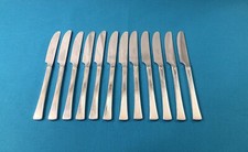 12 couteaux à entremets CHRISTOFLE modèle CONCORDE métal argenté table 19,5 cm