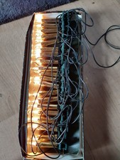 ANCIENNE GUIRLANDE ELECTRIQUE FORME BOUGIES BASE DOREE