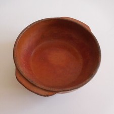 Poterie récipient cassolette céramique terre cuite fait main design XXe N3717