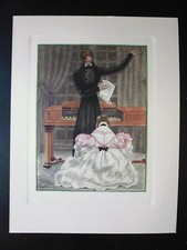 Gravure couleur 19°: costumes