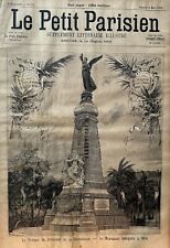 LE PETIT PARISIEN 1896 N° 370 MONUMENT A NICE - IMPERATRICE D'AUTRICHE -LEBAUDY