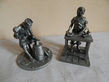 Figurines en Etain - le Dinandier / l'Ebéniste  - LMF 1984