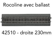 ROCO Rail droit G1 230 mm