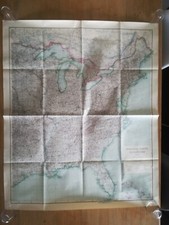 yf07 carte état major TBE WW2 au 1/4 000 000 Amérique du Nord