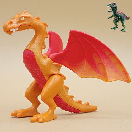 Playmobil petit dragon orange