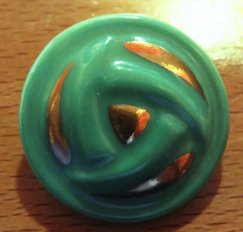 Bouton porcelaine émaillée - bouton,