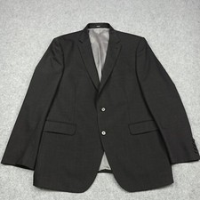 Digel Costume Veste Hommes Taille Ue 54 UK 44R Gris Stretch Blazer Laine Mélange