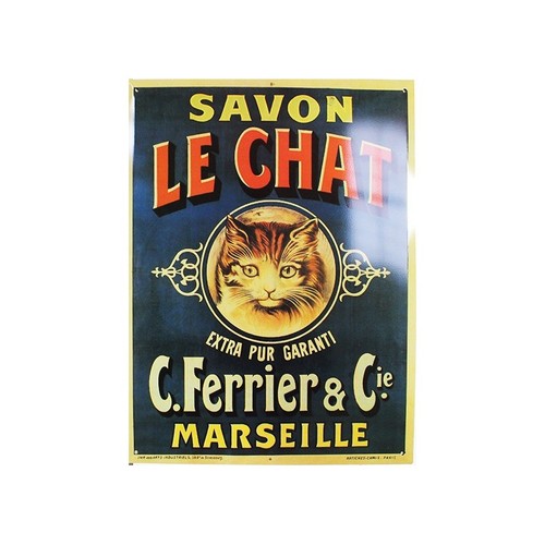Plaque métal publicitaire