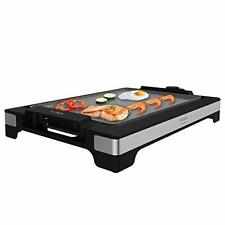 Plancha Grill Electrique Acier Inoxydable 2000W Antiadhésive Thermostat Réglable