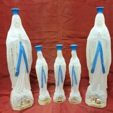 5 VIERGES FIOLES EAU BENITE  LOURDES VINTAGE