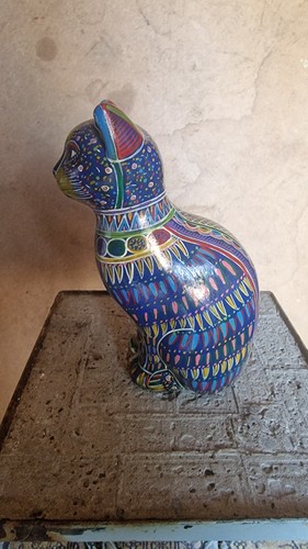 Superbe statuette chat en - superbe, de