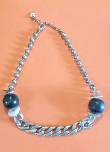 Collier mailles gourmette - collier,
