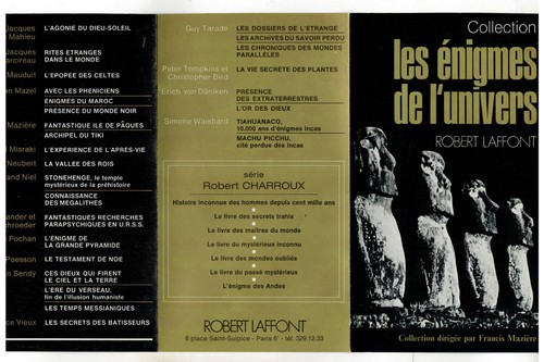 Pub les enigmes l univers - pub, de