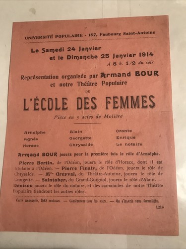 Vieux papiers théâtre - papiers,