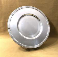 assiette de présentation CHRISTOFLE modèle ARIA GOLD métal argenté 30,5 cm Table