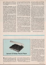 Garrard - GT 350ap Turntable -