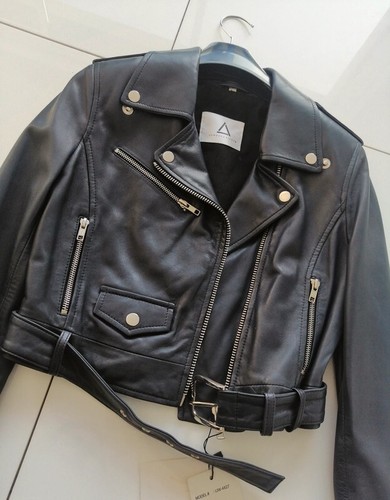 Veste cuir type perfecto - cuir,