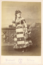 Cayol Frères. France, femme en costume provençal Vintage albumen print.  Tirag