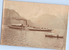 Bateau vapeur, Vintage albumen