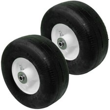 2 Flat Free Solid Tire Front