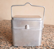 Ancienne cantine gamelle militaire complète en aluminium TOURNUS marque déposée