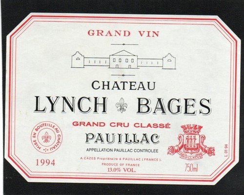 Pauillac gcc etiquette chateau - etiquette,