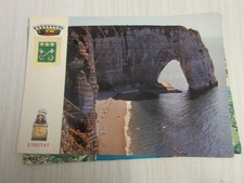 CP CARTE POSTALE SEINE MARITIME ETRETAT La MANNEPORTE avec BLASON