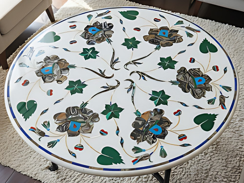 Marble side table top - table,