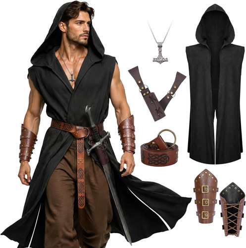 Men renaissance costume set - men's,