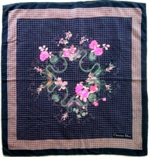 -CHRISTIAN DIOR foulard  soie