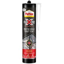 PATTEX - Pattex mastic colle flextec blanc cartouche 389g