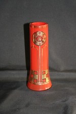 Vase en cristal orange Art