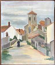 Tableau 1958 Paysage de