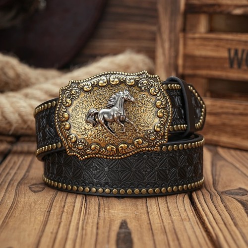Ceinture avec boucle cheval - ceinture,