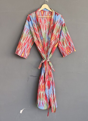 Robe longue kimono coton - kimono, en