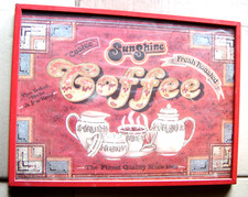 Tableau pub Sunshine - coffee - quelques rayures sur le plexiglass 42 x 32 cm