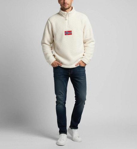 Veste polaire sherpa col