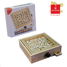 Jeu d'agilité Labyrinth Circuit en bois / Bille métallique Labyrinthe Dal Negro