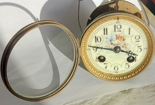 ANCIEN MECANISME MOUVEMENT DE PENDULE HORLOGE BRONZE OLD CLOCK ANGE XIX ANGEL 