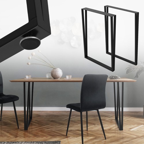 Pieds table acier - pieds, de