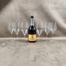 Lot de 6 flutes à champagne Billecart Salmon Made in France Vintage 1980